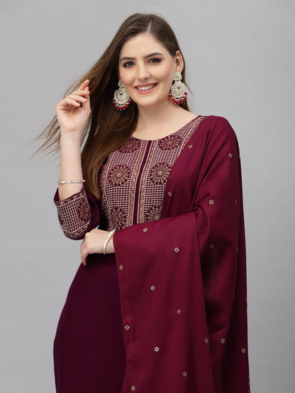 Indian Style Party Wear Kurti Set For Women with Dupatta
