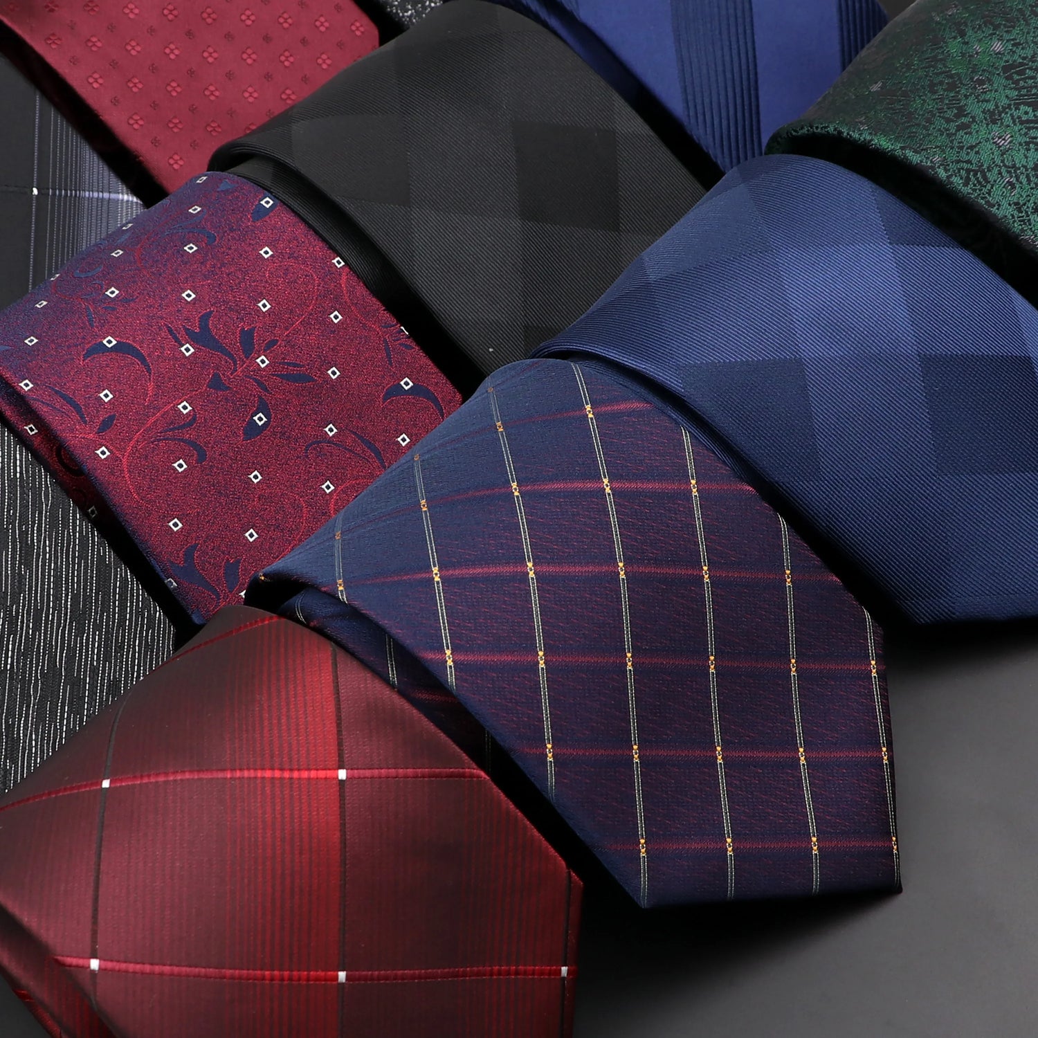 Striped & Textured Ties for Formal Wear