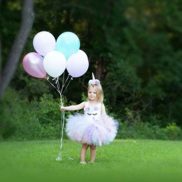 Girls Pastel Unicorn Tutu Dress