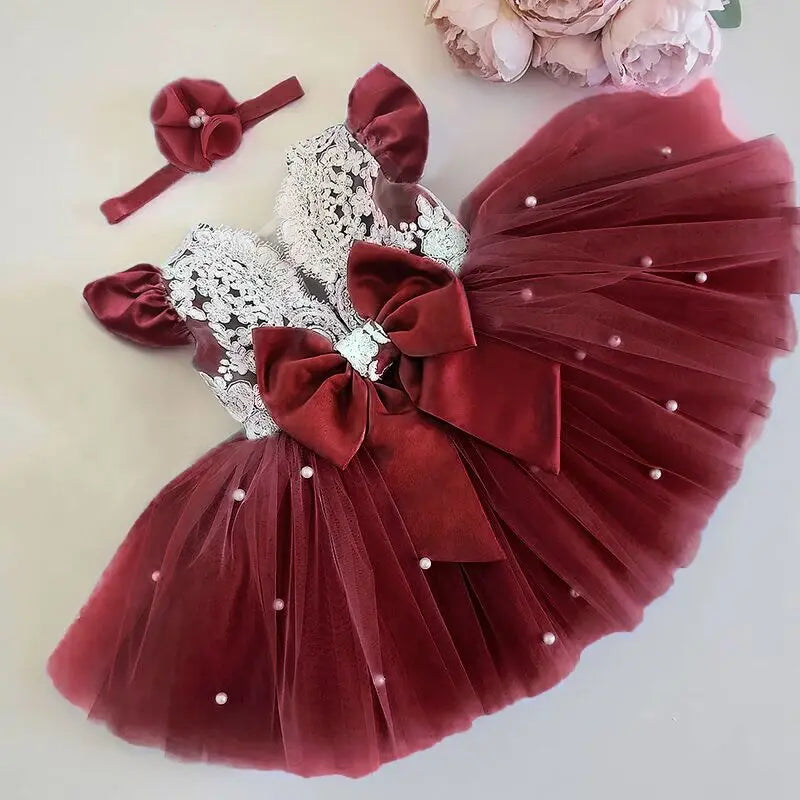 Lace Bow Princess Dresses