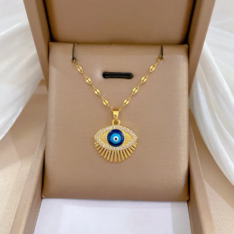 Evil Blue Eye Necklace