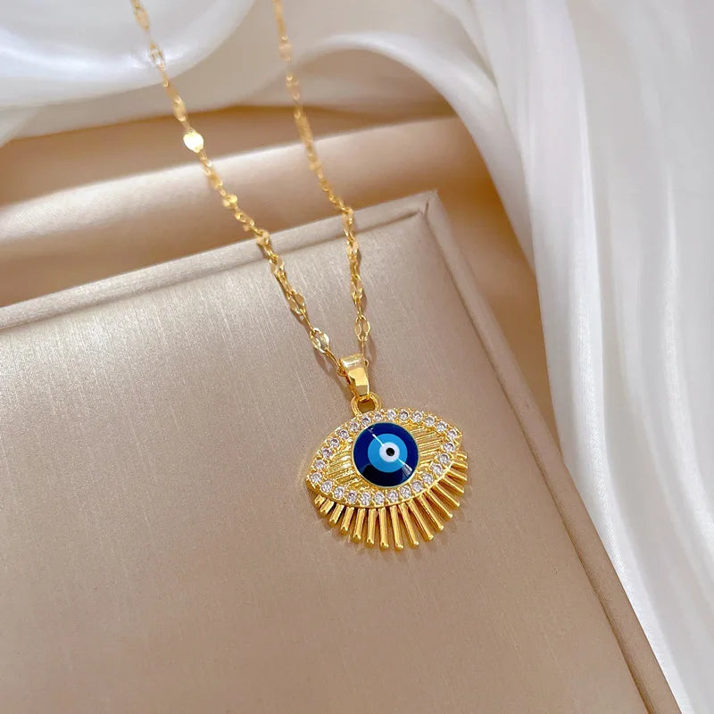 Evil Blue Eye Necklace