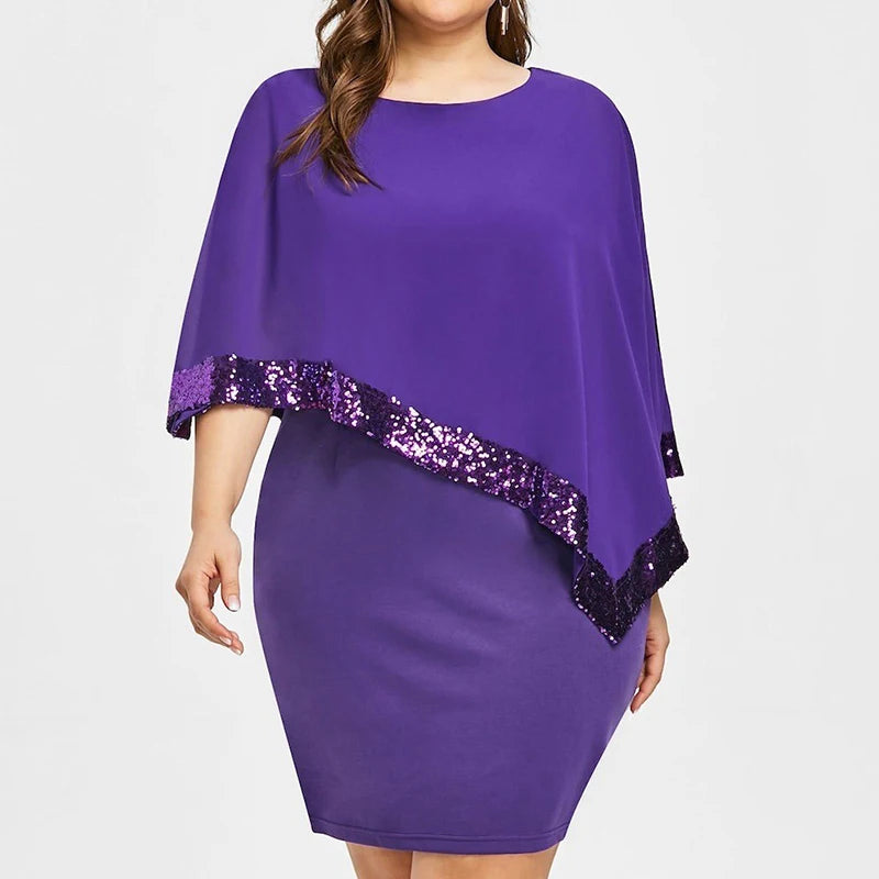 Off-shoulder Sequin Fashion Dress