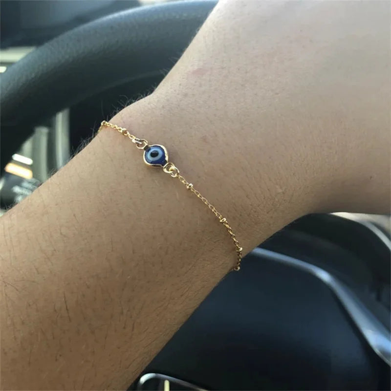 One Evil Eye Charm Bracelet